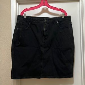 Pencil Skirt black wash